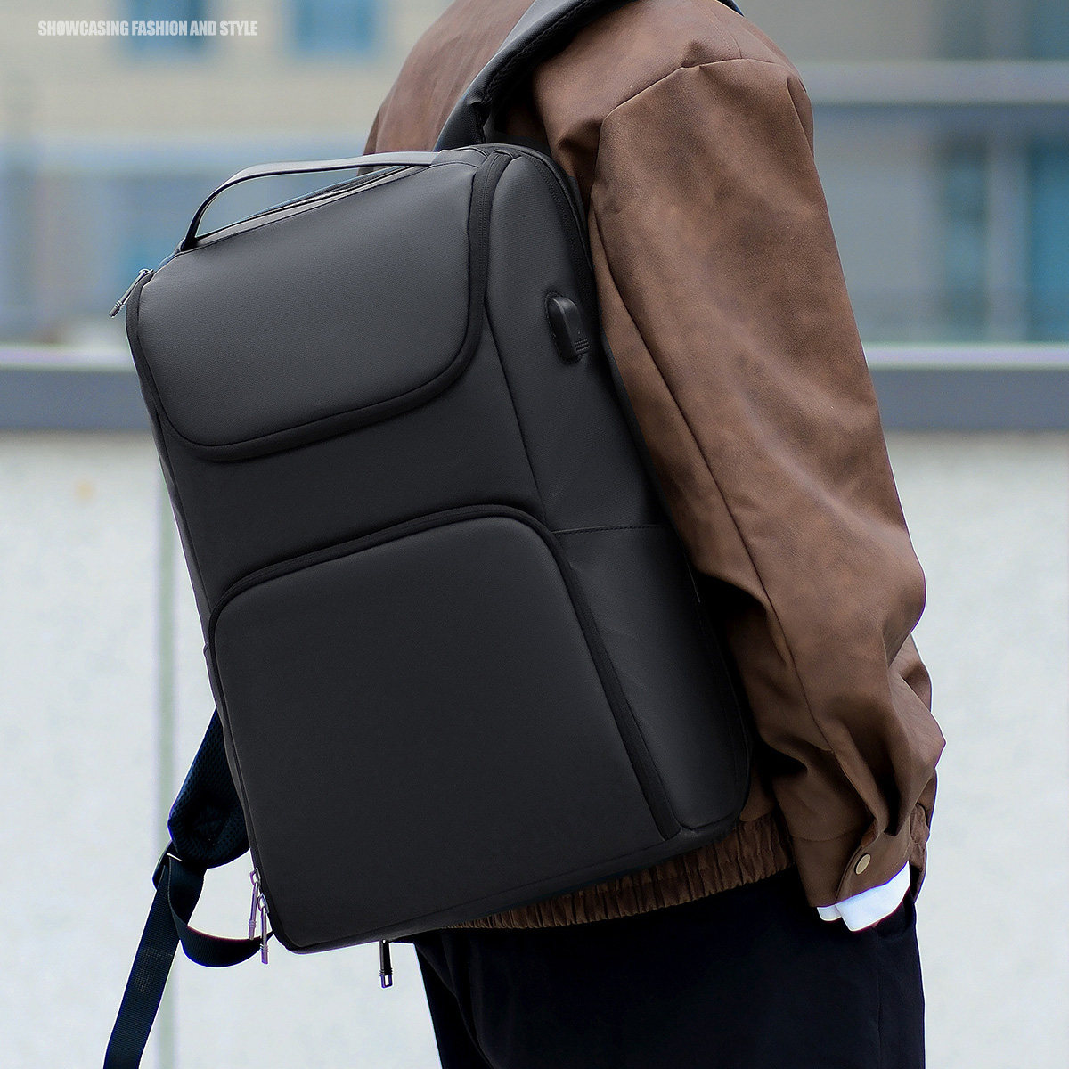 适用15.6寸联想Thinkpad华为惠普戴尔华硕苹果16寸商务笔记本电脑包大学生书包双肩背包立体包包男简约15旅行