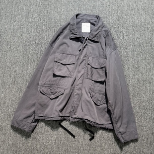 【现货】ANCELLM 26ss Field jacket 做旧破坏加工M65夹克