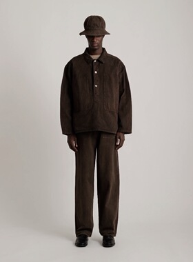 【代购】TAIGATAKAHASHI 26ss TT M35 Pullover 泥染工装套衫夹克