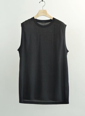 【代购】COMOLI 26ss Wool mesh 定番羊毛网眼宽松无袖T恤