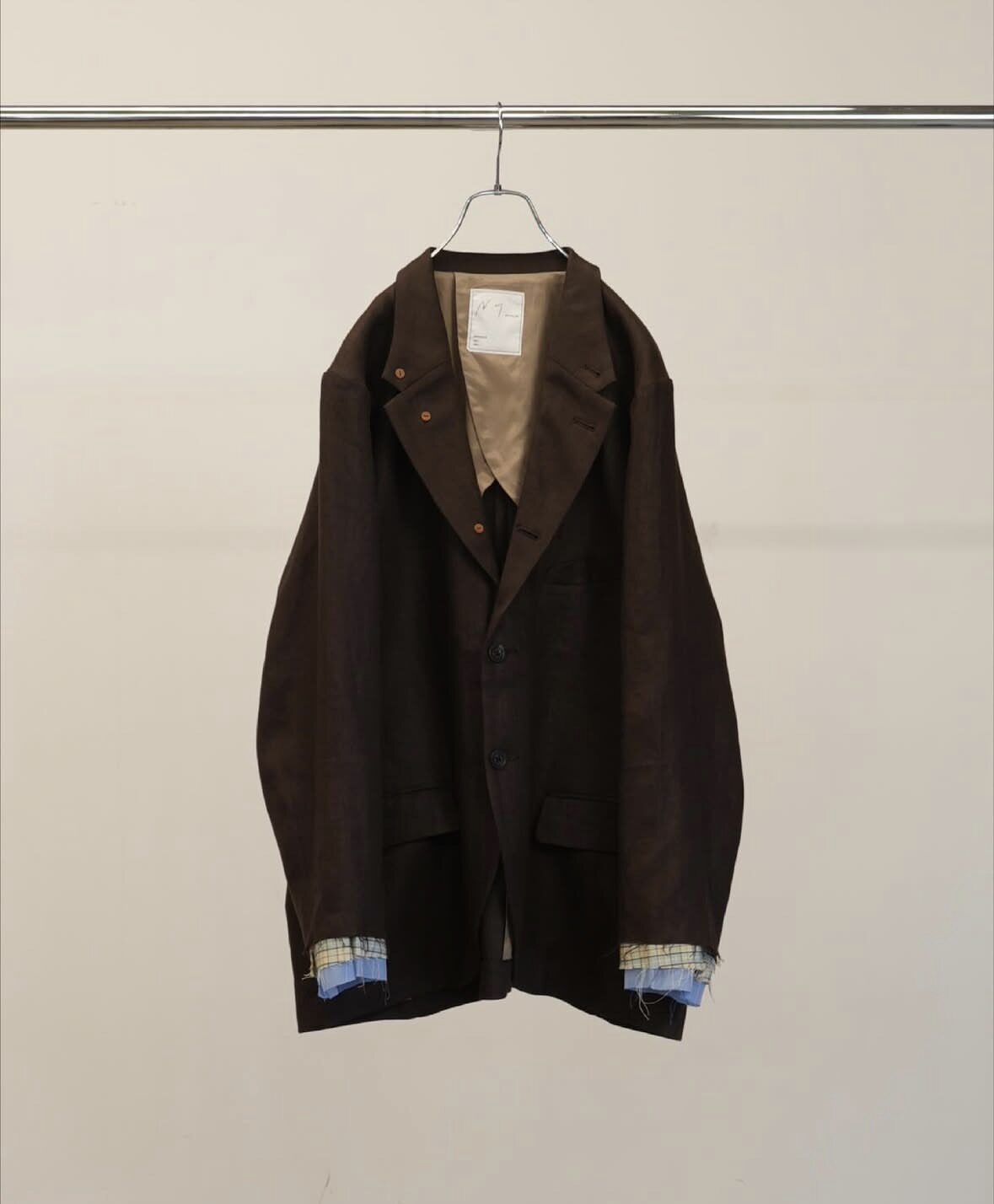 【代购】ANCELLM 26ss Layered tailored jacket 袖口假三件夹克