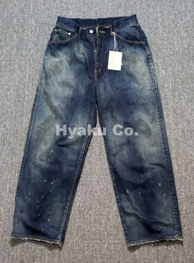 【现货】ANCELLM 24aw Tapered 5P 水洗做旧五袋锥形牛仔裤