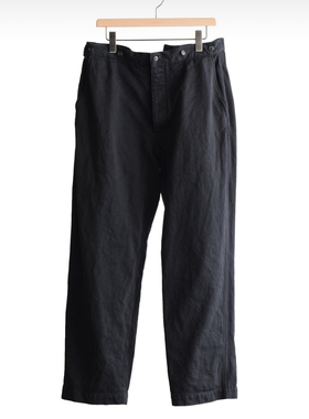 【代购】COMOLI 26ss Over pant 定番黑色牛仔布宽松牛仔裤