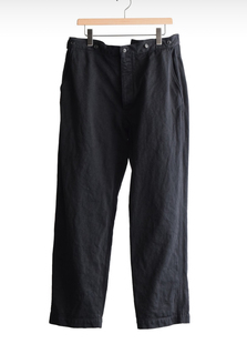 【代购】COMOLI 26ss Over pant 定番黑色牛仔布宽松牛仔裤