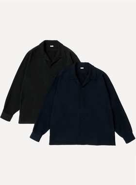 【代购】APRESSE 26ss Loop collar shirt棉丝珠地布复古开襟衬衫
