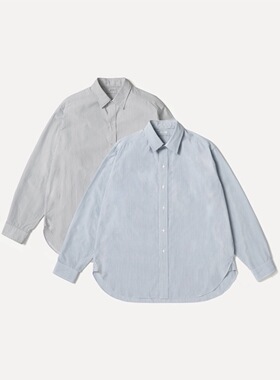 【代购】APRESSE 26ss regular collar shirt 竖条纹尖领牛津衬衫
