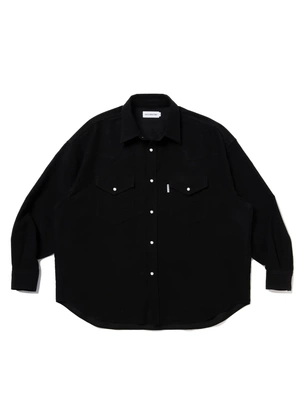 秋冬新款全棉鼹鼠皮面料廓形衬衫