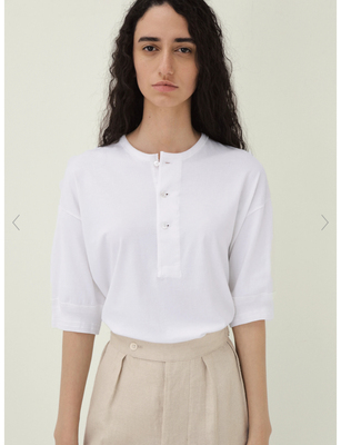 春夏新款定番苏文匹马棉混纺T恤