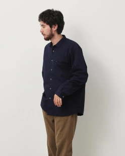 25aw 衬衫 NONNATIVE shirt 棉麻混纺工装 zip 代购 Worker