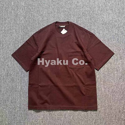 AURALEE重磅纯色短袖T恤