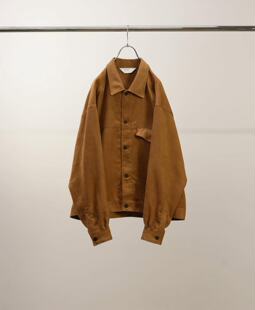 【代购】ANCELLM 25aw Work shirt blouson 人造麂皮工装衬衫夹克