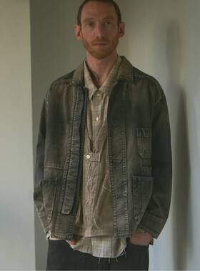 【代购】ANCELLM 26ss Wism店铺限定Aging coverall 水洗牛仔夹克