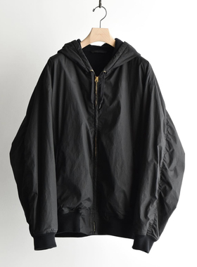 【代购】COMOLI 25aw Cotton nylon zip parka 棉尼混纺拉链帽衫