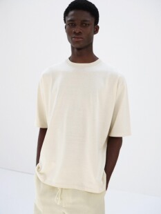 26ss Silk knit 真丝圆领短袖 AURALEE tee 针织T恤 代购