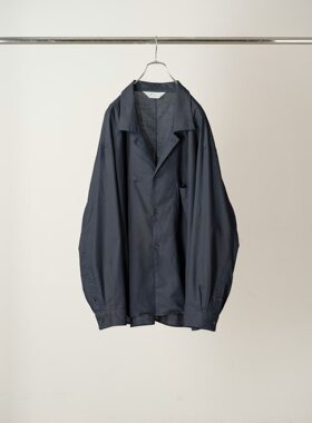 【代购】ANCELLM 26ss Tailored shirt 丝绵混纺开襟长袖衬衫夹克