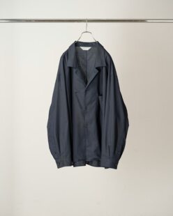 【代购】ANCELLM 26ss Tailored shirt 丝绵混纺开襟长袖衬衫夹克