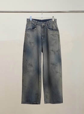 【代购】ANCELLM 26ss 06 Aging typeB 西裤剪裁轻量染色牛仔裤