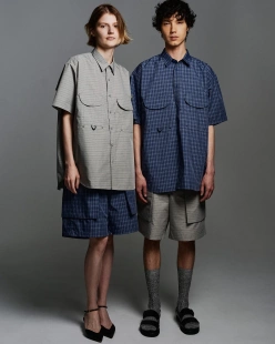 【代购】DAIWA PIER39 26ss Fishing shirt 轻薄格纹短袖户外衬衫