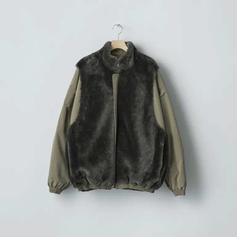 绵阳皮草一体双面穿尼龙棉服夹克