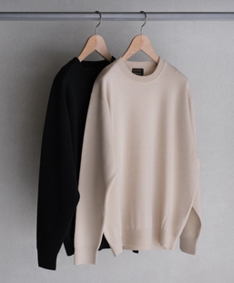 【代购】BATONER 25aw Cashmere crewneck 克什米尔羊绒针织衫