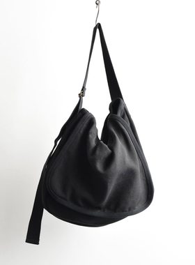 【代购】COMOLI 25aw Hemp duck shoulder bag 亚麻帆布斜挎包