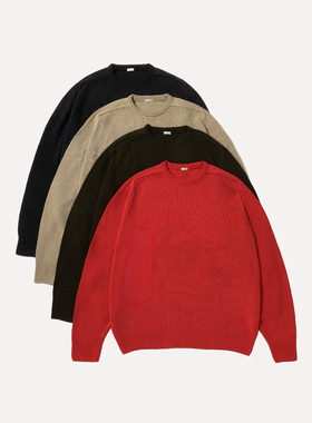 【代购】APRESSE 26ss Silk nep sweater 水洗丝绵圆领针织衫