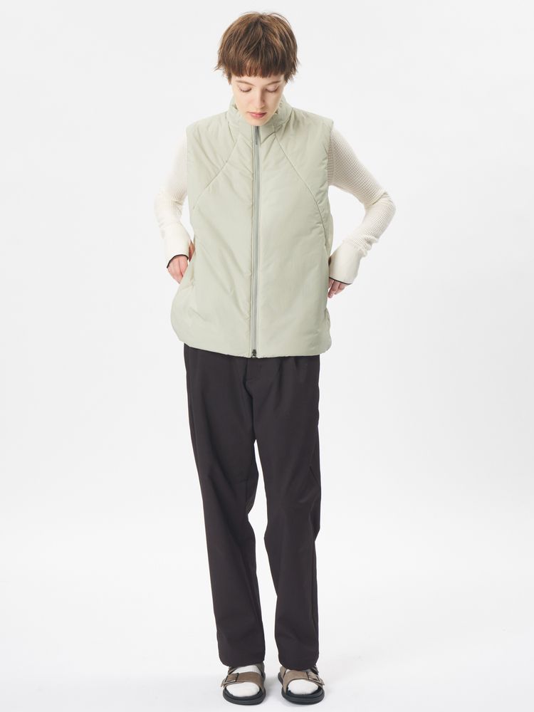 秋冬新款流线分割棉服拉链马甲