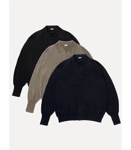 【代购】APRESSE 26ss Cotton knit cardigan 棉线针织Polo领开衫