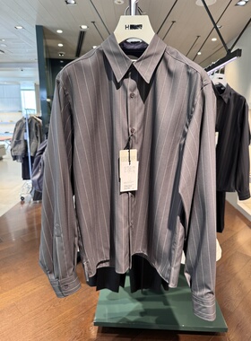 【代购】H BEAUTY&YOUTH 26ss Hby全羊毛竖条纹衬衫