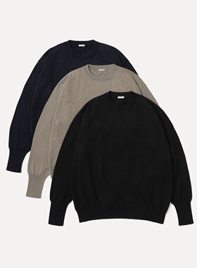 【代购】APRESSE 26ss Cotton knit LS 棉线针织圆领长袖T恤