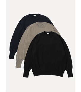 【代购】APRESSE 26ss Cotton knit LS 棉线针织圆领长袖T恤