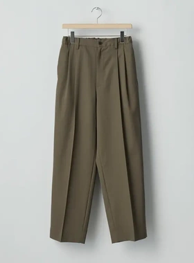 【代购】SSSTEIN 25aw Two tuck easy trousers 华达尼双褶西裤