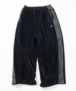 【代购】NEEDLES 26ss Fs店铺联名 HD Track pant 丝绒复古运动裤