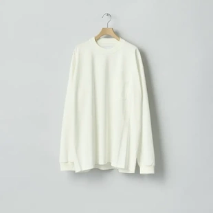 【代购】SSSTEIN 26ss Os ls pocket tee 匹马棉廓形口袋长袖T恤