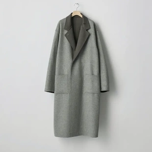 25aw SSSTEIN Notch lapel 双面穿平驳领风衣夹克 coat 代购