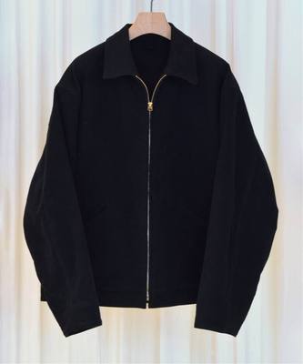 秋冬新款定番鼹鼠皮短款拉链夹克