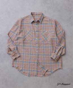 【代购】JS HOMESTEAD 26ss Work check shirt水洗法兰绒格纹衬衫