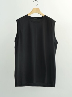 【代购】COMOLI 26ss Thin cotton no sleeve 棉质无袖T恤