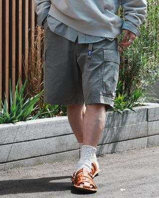 春夏新款棉尼混纺防撕布工装短裤