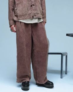 【代购】ANACHRONORM 26ss Linen wideeasy pant 硫化然亚麻长裤