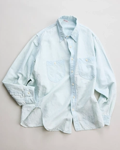 【代购】NICENESS 26ss Articulated shirt 不对称染色牛仔衬衫