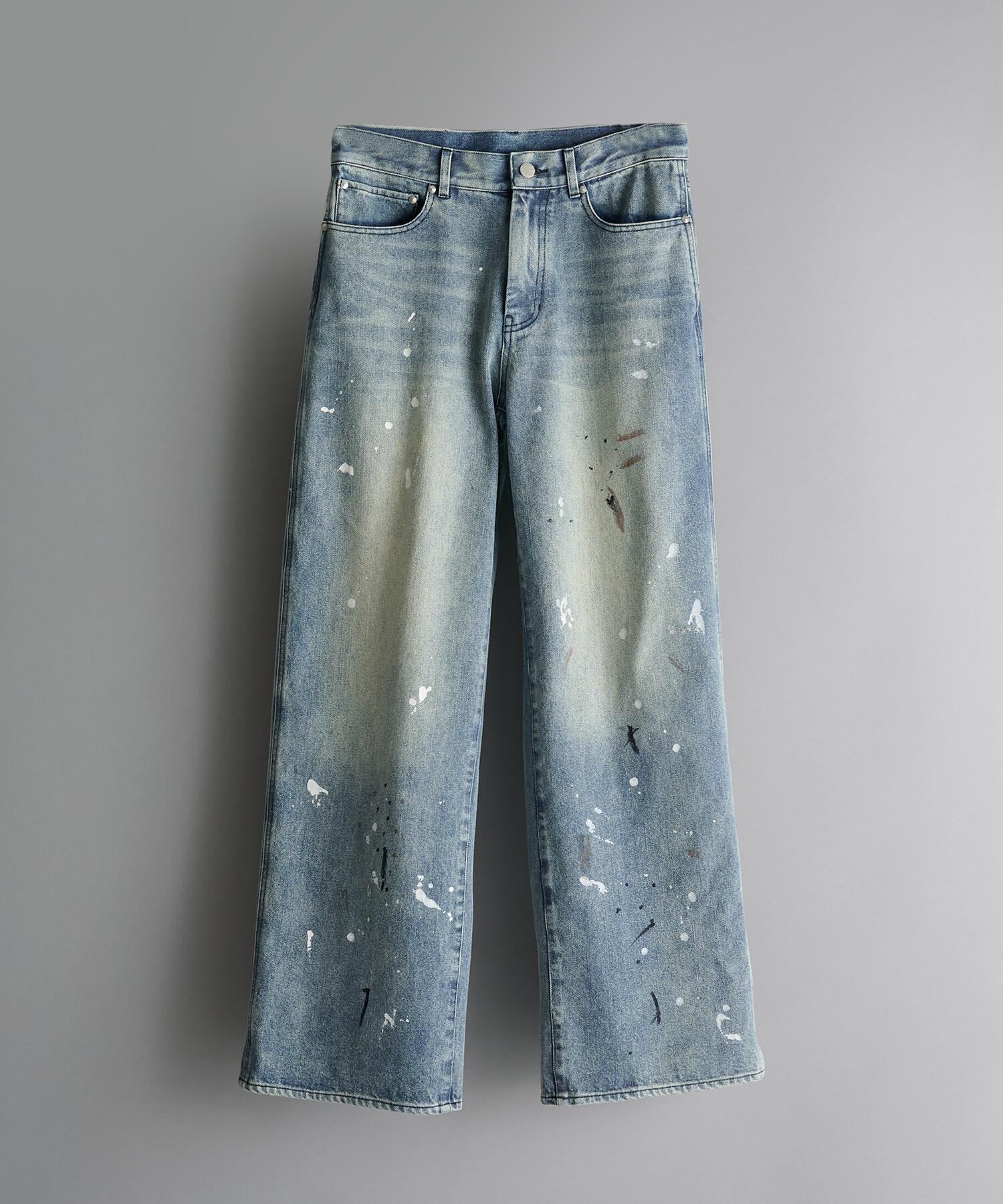 【代购】CONZ 26ss Loose fit jeans 水洗泼墨做旧直筒宽松牛仔裤