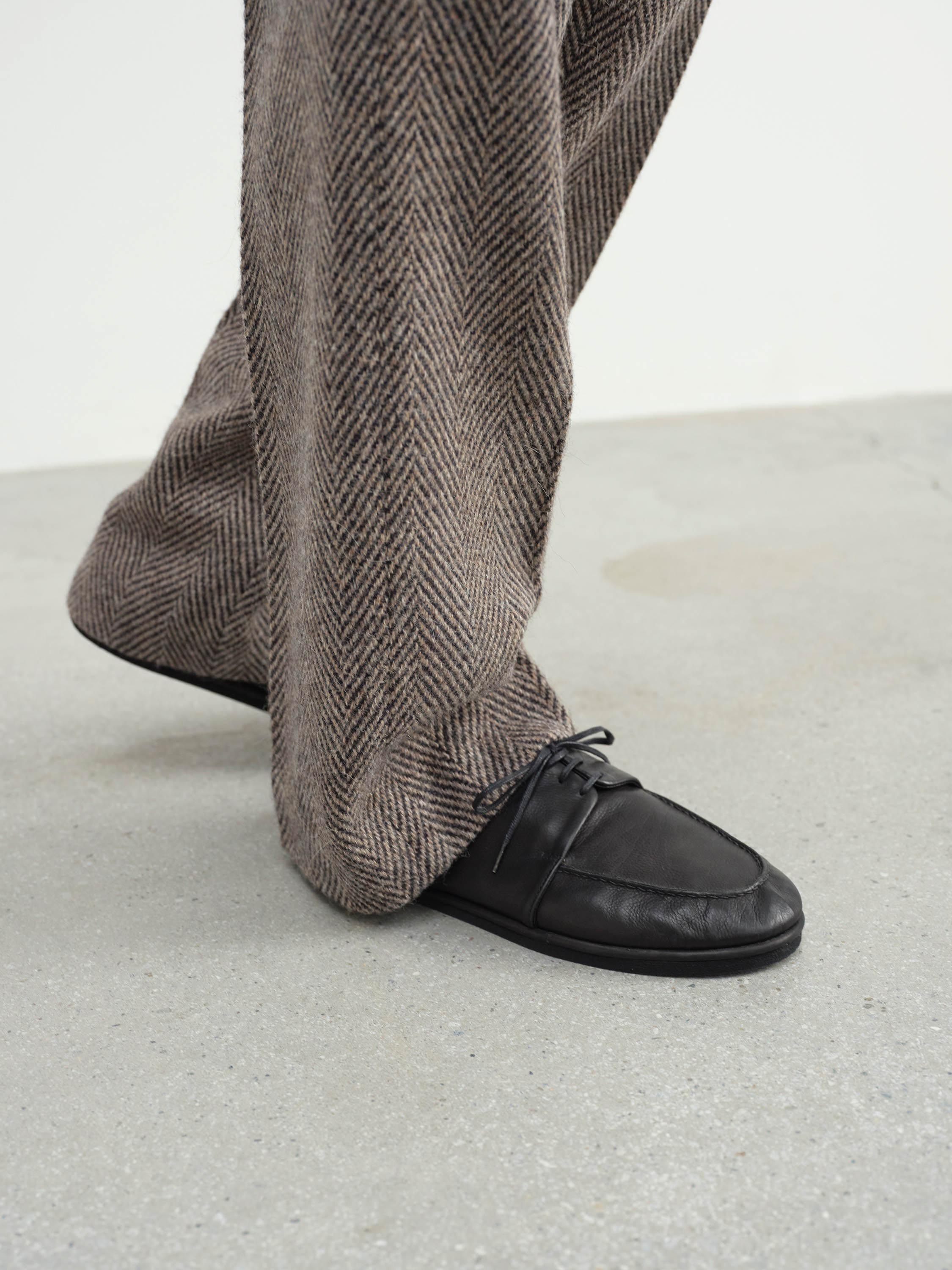 【代购】AURALEE 25aw Laceup shoes 新西兰牛犊皮植鞣系带皮鞋