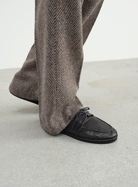 【代购】AURALEE 25aw Laceup shoes 新西兰牛犊皮植鞣系带皮鞋