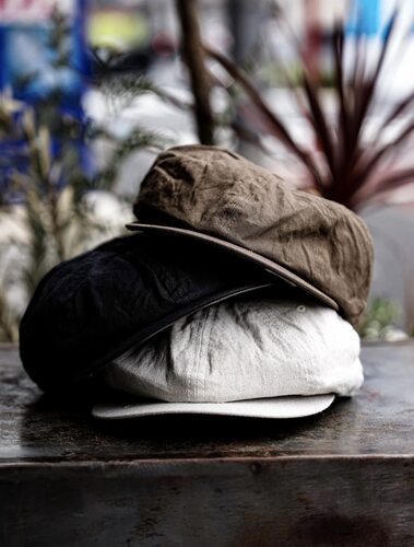 春夏新款棉麻混纺水洗复古报童帽