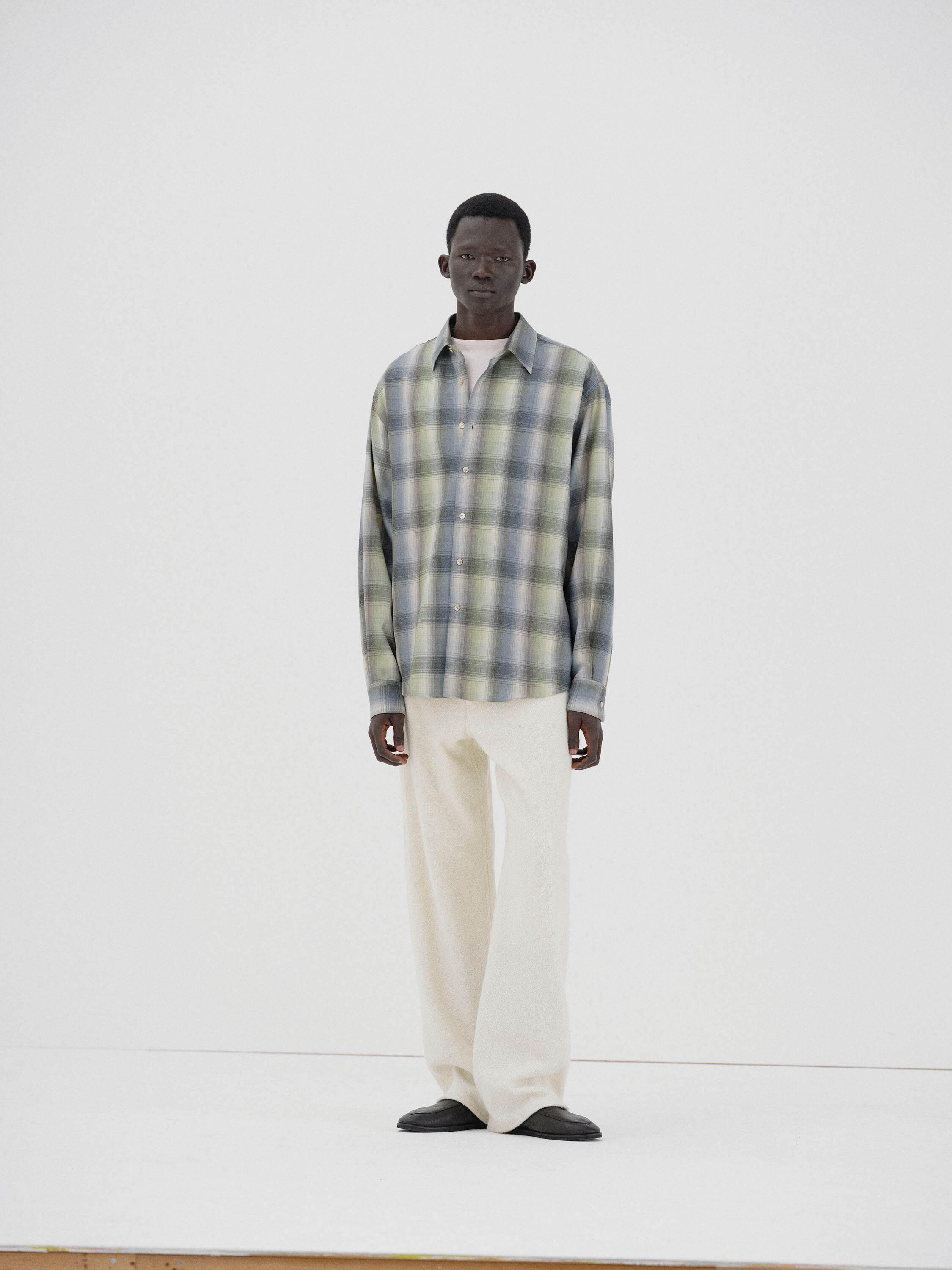 【代购】AURALEE 25aw Super light wool 超轻羊毛格纹衬衫