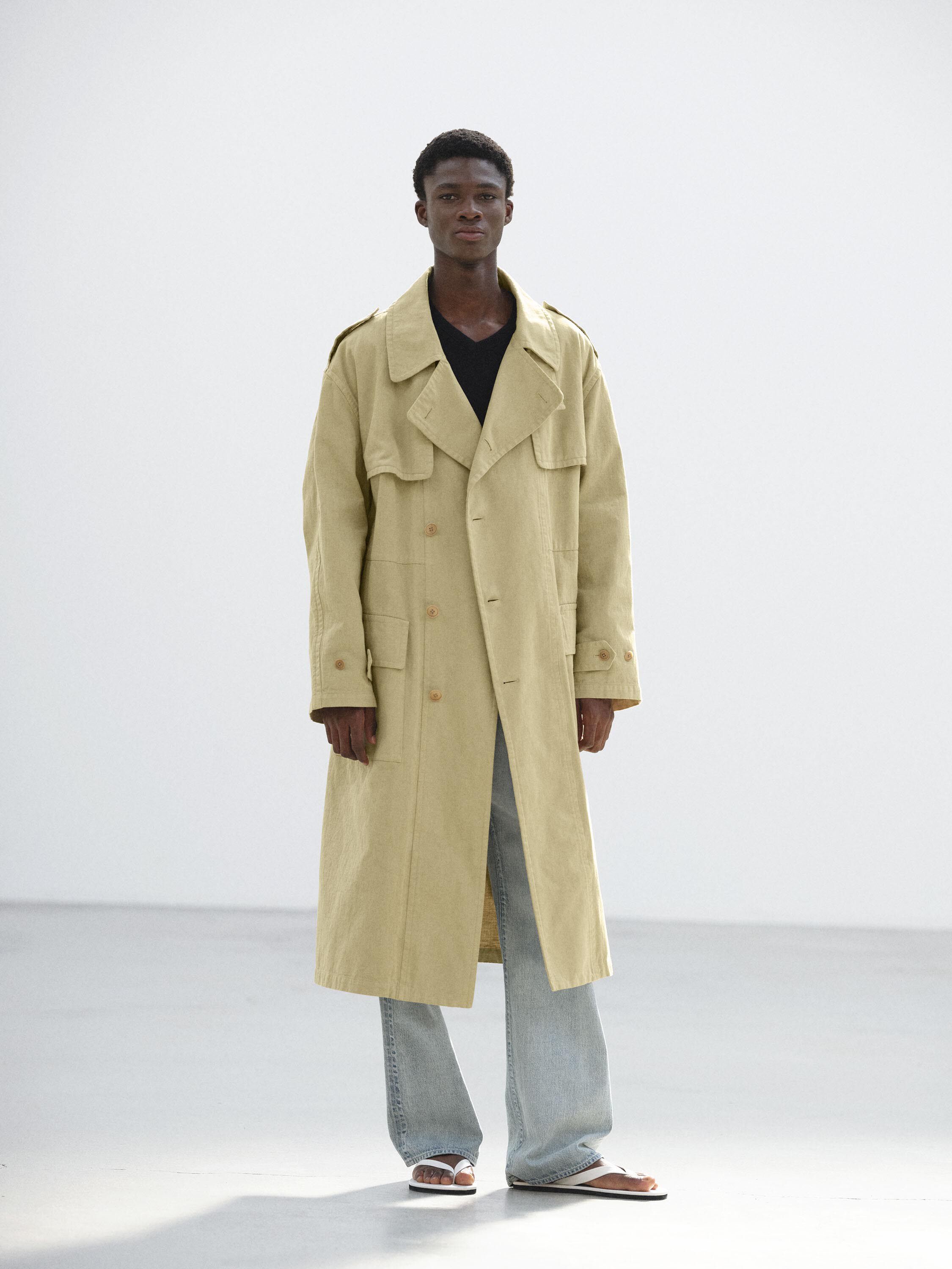 【代购】AURALEE 26ss Textured chino coat成衣染色军装风衣夹克