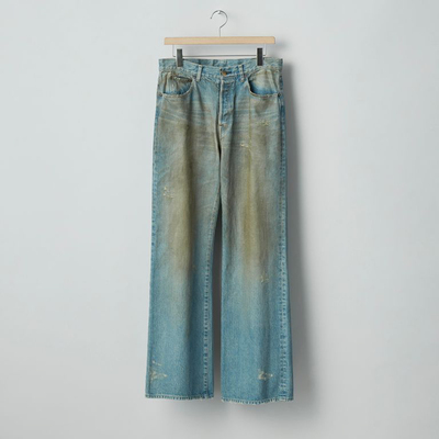 石洗做旧加工直通版型牛仔裤