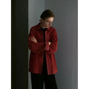 26ss HERILL Goat suede 山羊皮麂皮复古夹克 jacket 代购