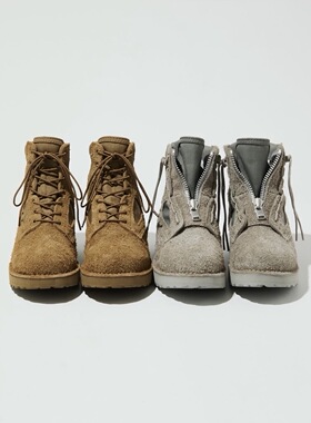 【代购】NONNATIVE 26ss Lace up boots 拉链麂皮高帮户外靴子